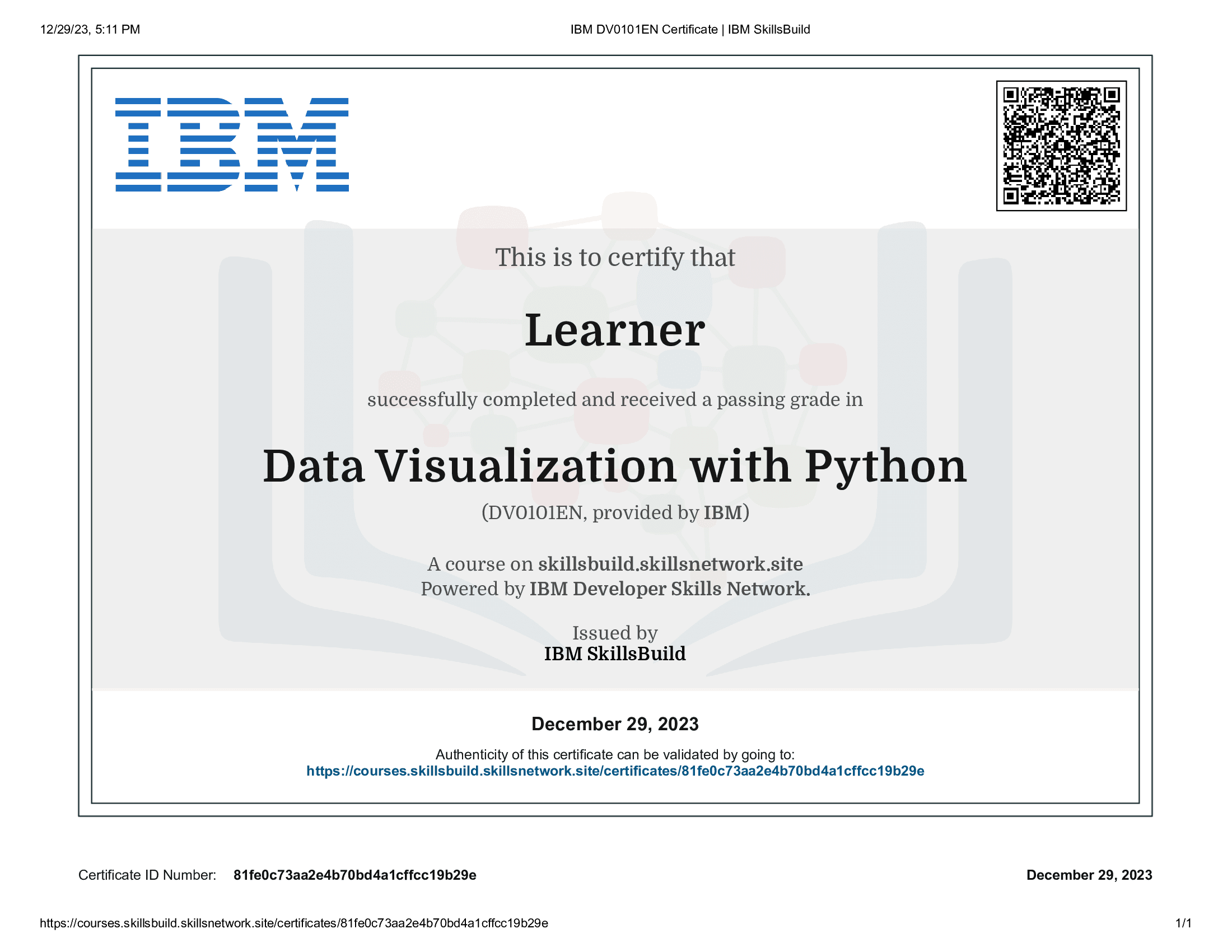 Data Visualization with Python
