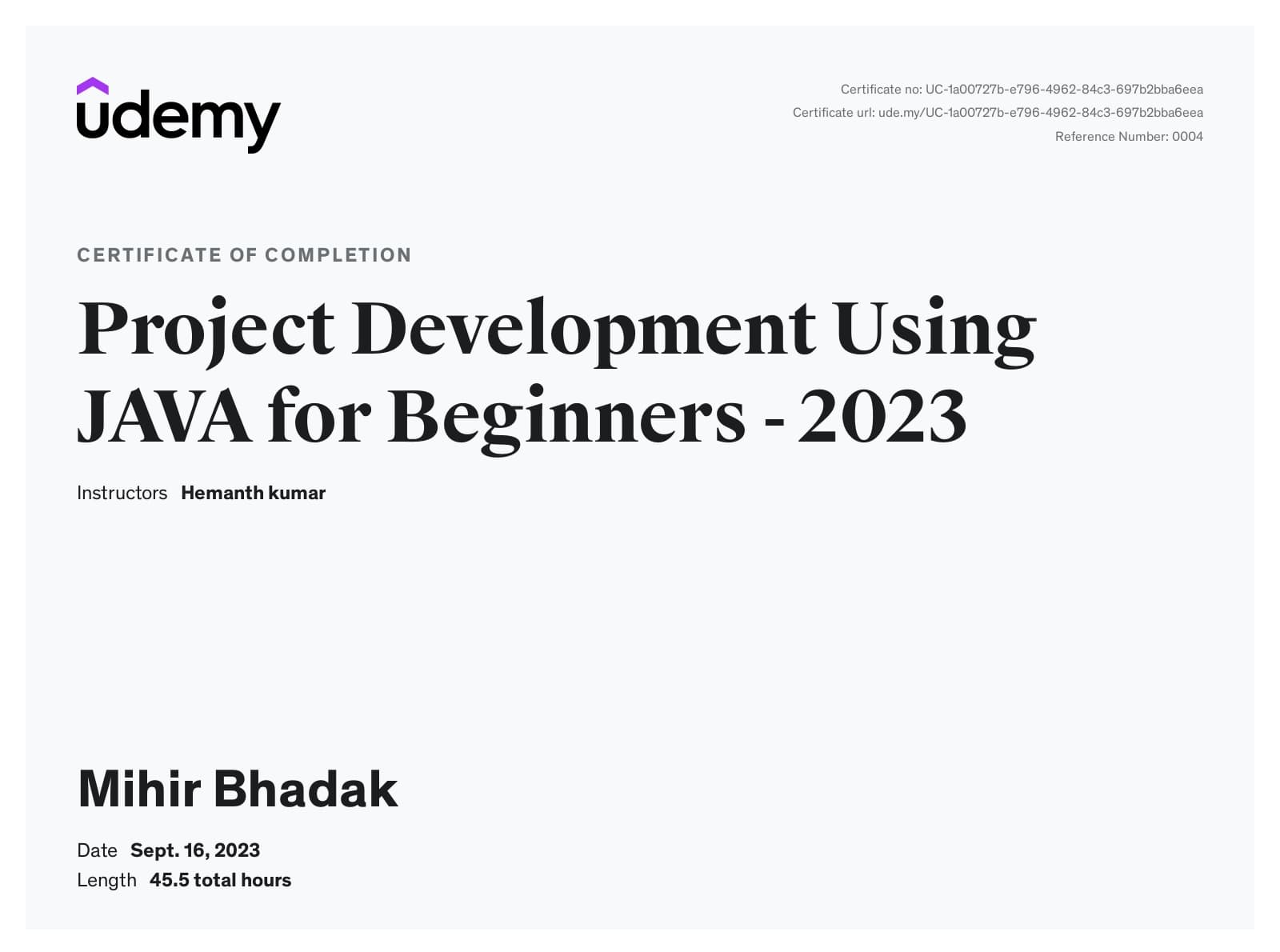 Project Development Using JAVA for Beginning - 2023